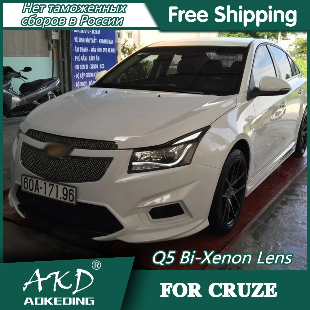 AKD автостайлинг фары для Chevrolet Cruze 2009-2015 светодиодный ные DRL Q5 Биксеноновые линзы