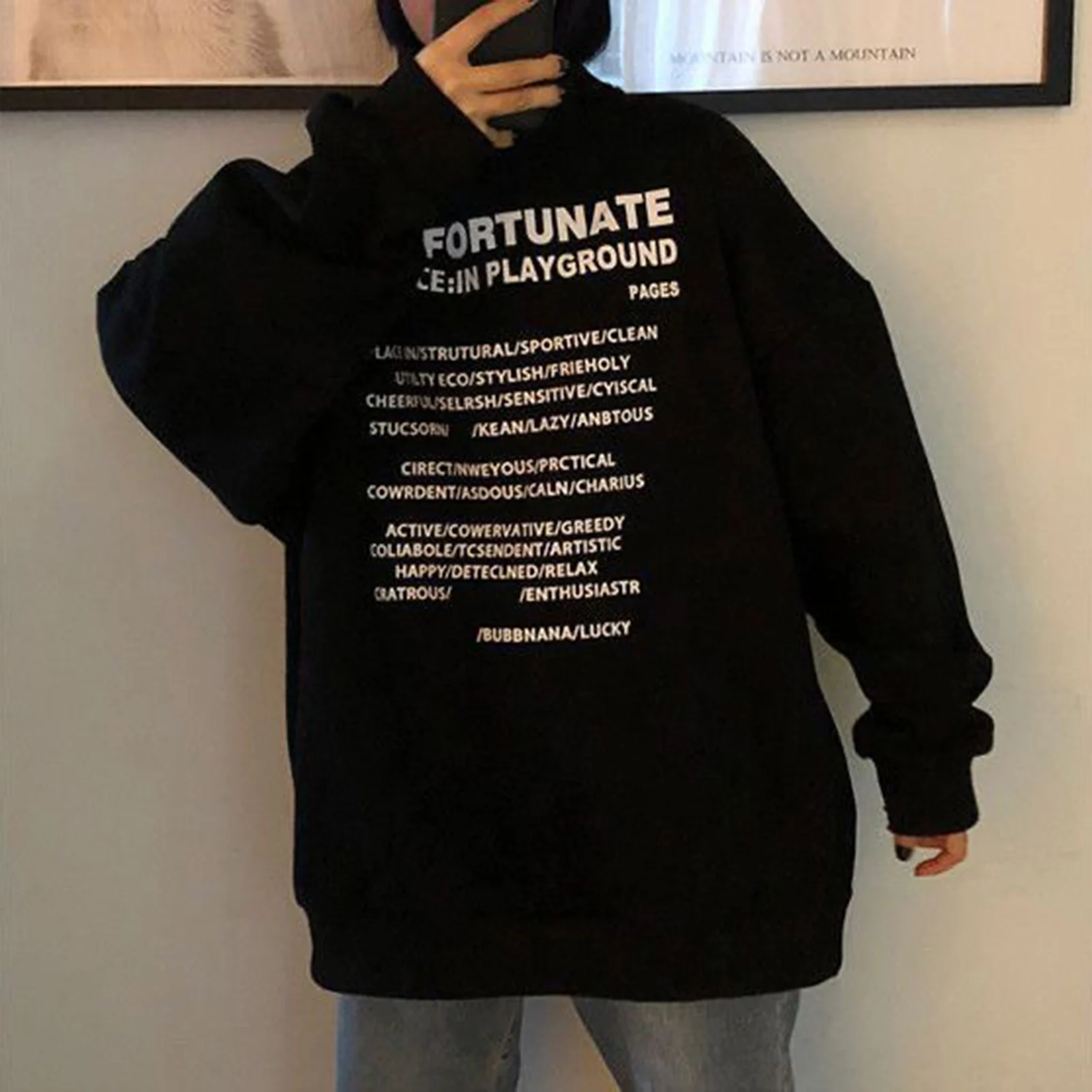 Autumn winter 2020 Women Plush sweatshirt Turtleneck Letters Print women clothes coat long sleeve hoodies