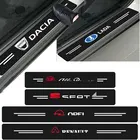 Наклейки на порог автомобиля, из углеродной кожи, для Volkswagen POLO Tiguan Passat B5 B6 B7 B8 Golf 4 5 6 7 Jetta Up! Венто