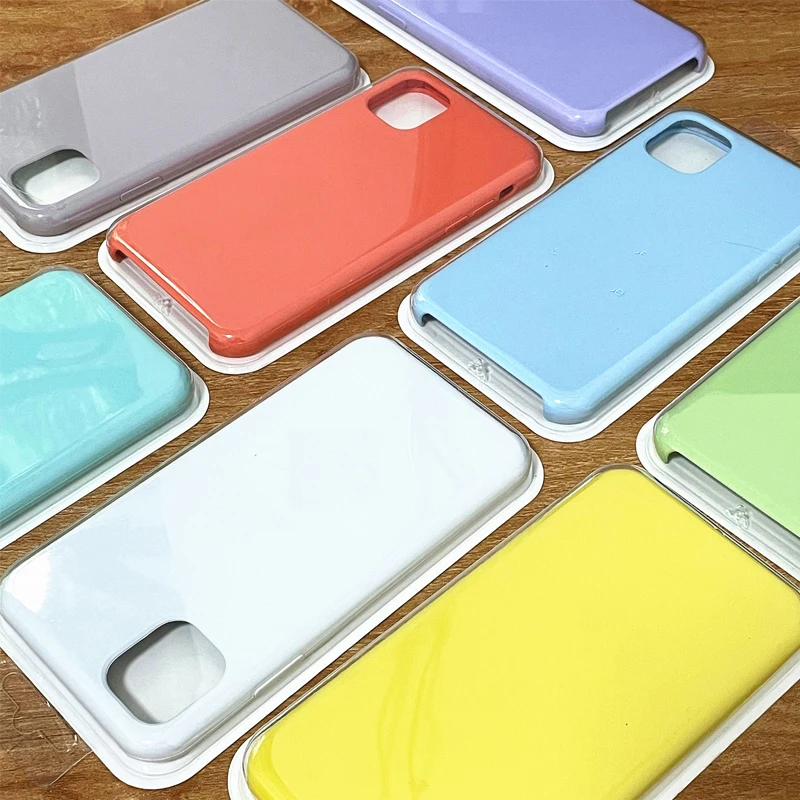 

Official Original Silicone Phone Cases For iPhone 13 12Pro 11 Pro Max Xs X Xr 8 7 6s Plus Samsung S21 Note20 Ultra