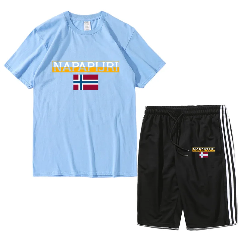 

2021 Spring Summer 100% Cotton Short T-shirts&Pants Fashion Streetwear Short Sleeve Men Women Suit Casual Loose Simple Shirts