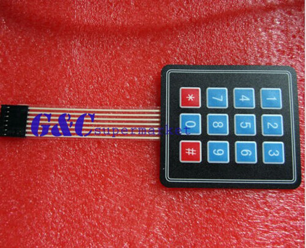 1PCS 4 x3 matrix array 12 key membrane switch keyboard diy electronics accessories | Электронные компоненты и