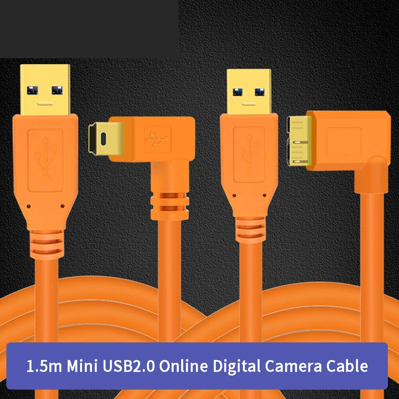 

1.5m Mini Usb2.0 Connection Cable Slr Camera Computer Connection Data Cable