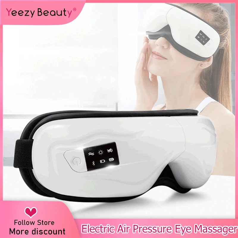 Электрический массажер для глаз беспроводная Вибрирующая Магнитная терапия с