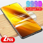 Мягкая Гидрогелевая защитная пленка 999d для xiaomi poco x3 f2 pro redmi note 9s, 9, 8, 7 pro, 8t, 8a, 7a, 9a, 9c s, не закаленное стекло, 2 шт.