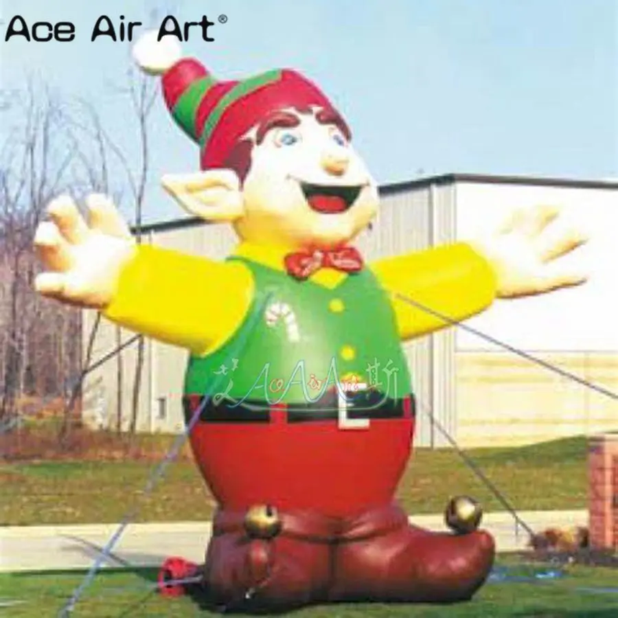 

Giant inflatable Christmas elf replica model inflatable Christmas elf balloon for events