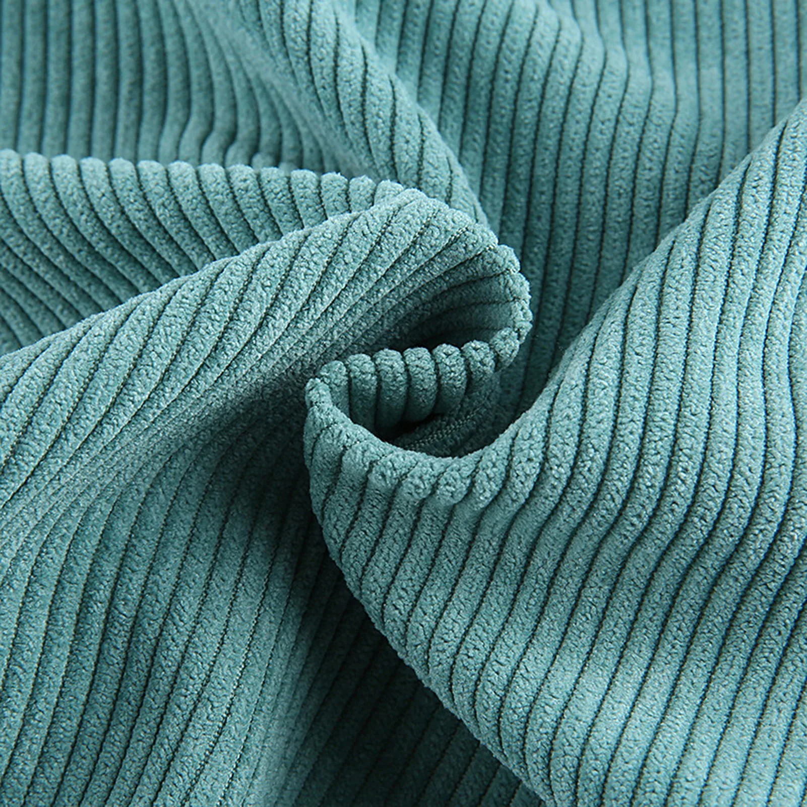 

Solid Color Corduroy Pants Women Harajuku Cargo Pants Long Trousers Autumn Winter Loose Casual High Waist Ankle Tied Pants Green