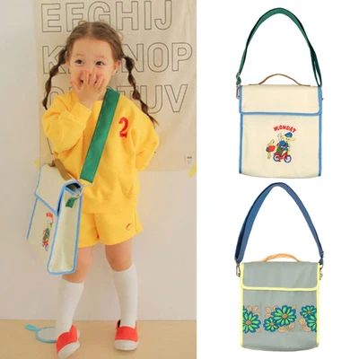 

Женская Холщовая Сумка-тоут на плечо, милая сумка для девочек, сумка-шоппер с принтом мультяшного медведя, женская повседневная школьная су...