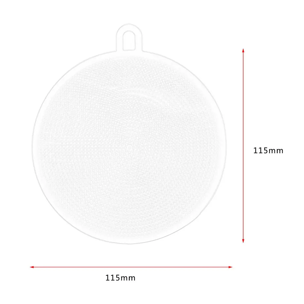 

Dish Washing Brush Washing Fruit Vegetable Scouring Pad Pot Pan Wash Brusher Food Grade Silicone Cleaning Dishwashing Brush