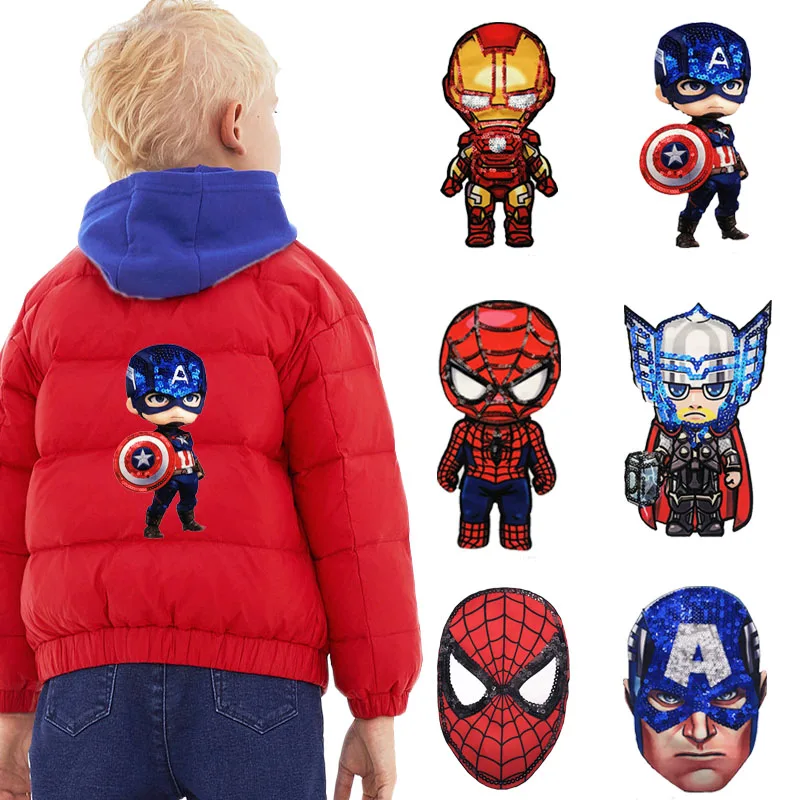 Мультфильм ткани патчи с плоской обратной стороной аксессуар для мальчиков