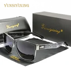 Мужские и женские винтажные очки YSYX, квадратные поляризационные солнцезащитные очки UV400, для рыбалки, аксессуары, 8851