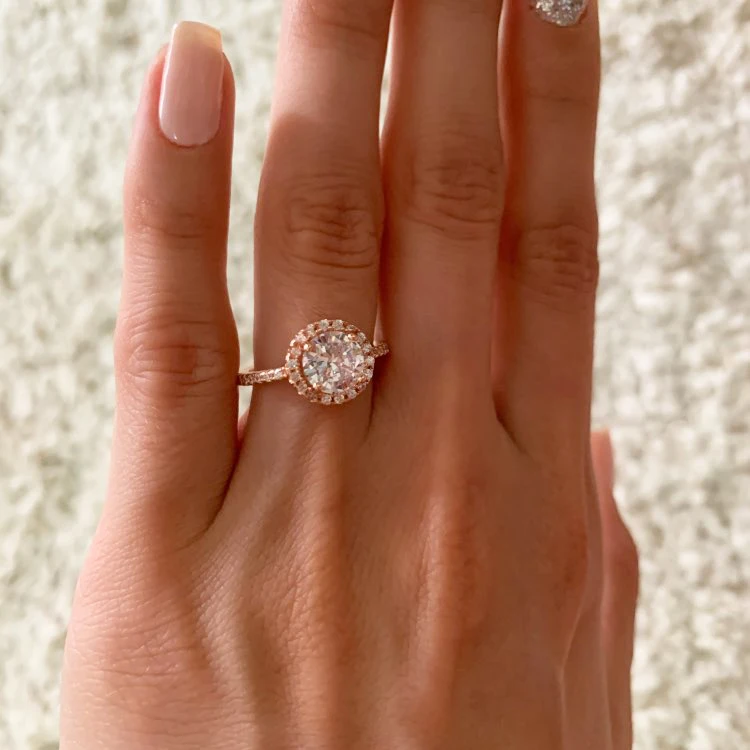 Женские кольца на палец с большими синими кристаллами роскошные обручальные