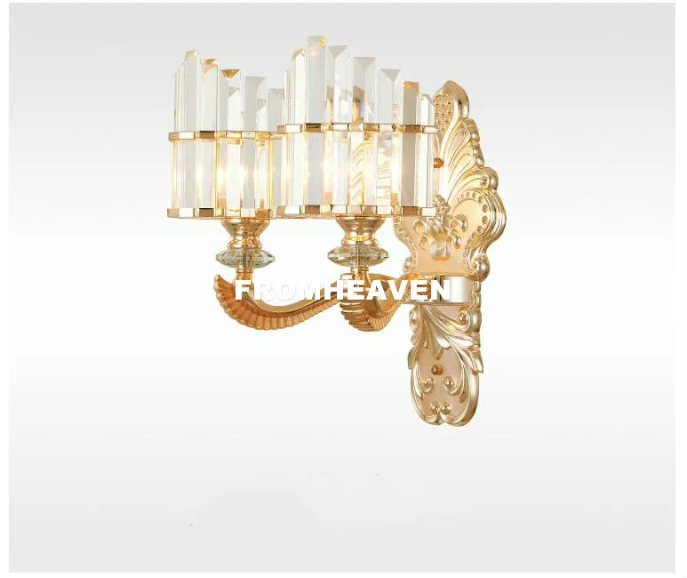 

Free Shipping Crystal Chandelier Luxury Alloy Golden Crystal Lamps Dining Room Chandelier Modern LED Chandeliers Hanging Light