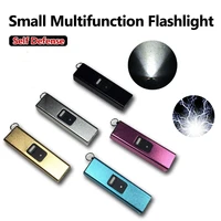 small size multi function flashlight edc self defense flashlight anti wolf emergency safety tools outdoor personal protect tools