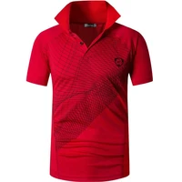 jeansian mens sport tee polo shirts polos poloshirts golf tennis badminton dry fit short sleeve lsl244 red
