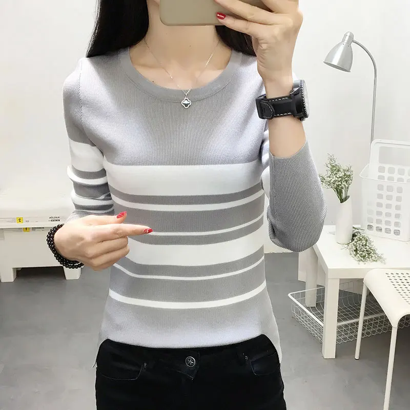 2019 новый осенне-зимний женский модный Повседневный теплый приятный свитер |