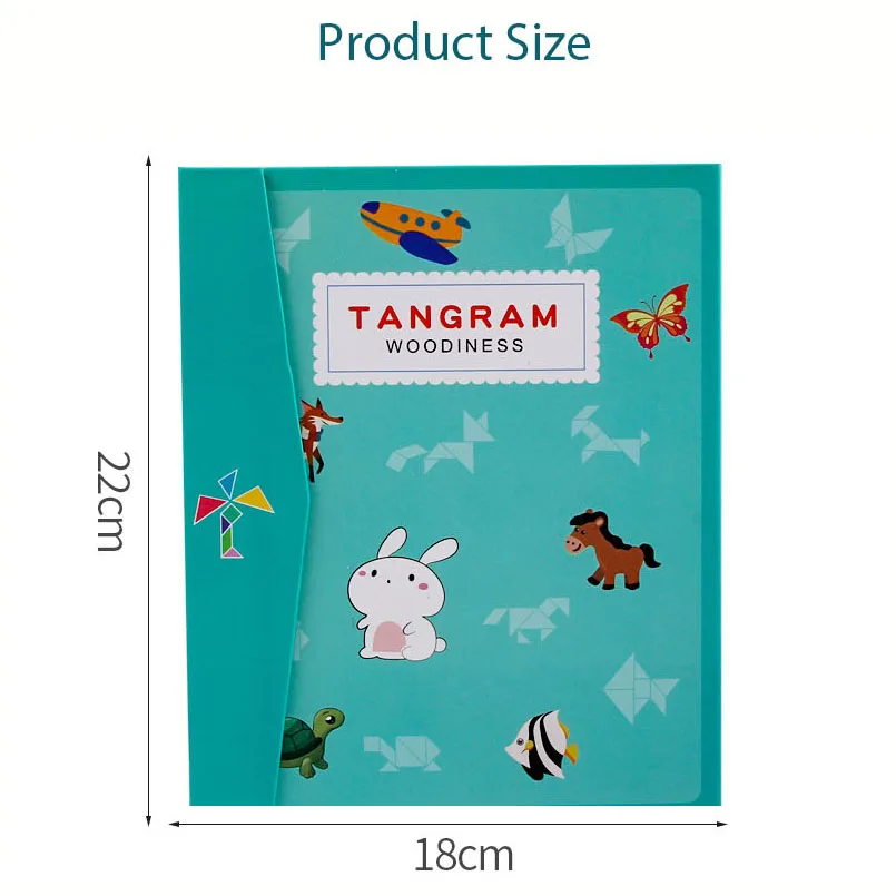 

New Kids Magnetic 3D Puzzle Jigsaw Tangram Thinking Training Game Baby Montessori Learning Educational Wooden Toys for Children