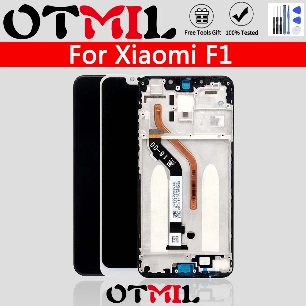 Оригинальный ЖК-дисплей 6 18 дюйма для XIAOMI Pocophone F1 сенсорный экран с рамкой