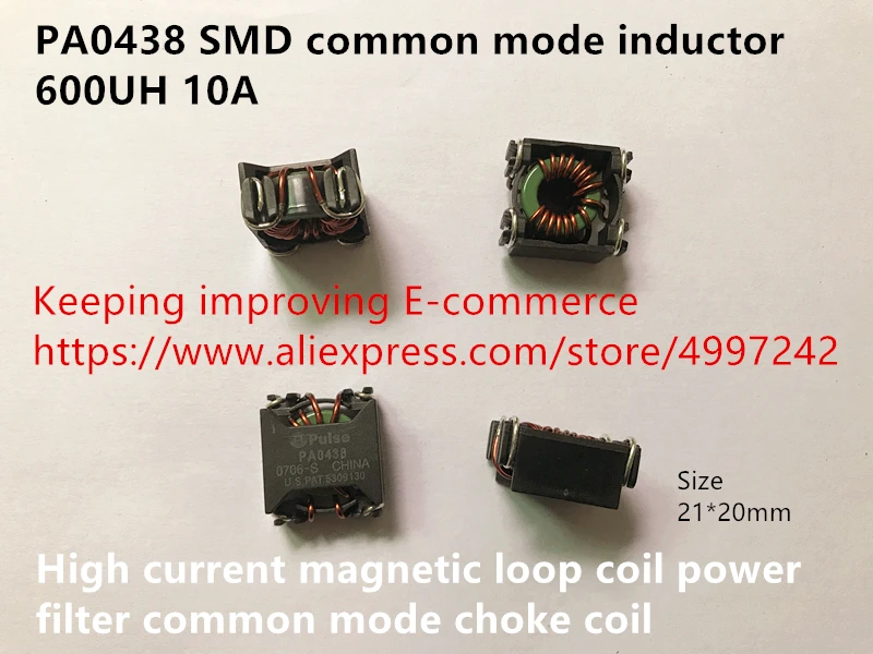 Оригинальный новый 100% PA0438 SMD индуктор общего режима 600UH 10A высокая сила тока