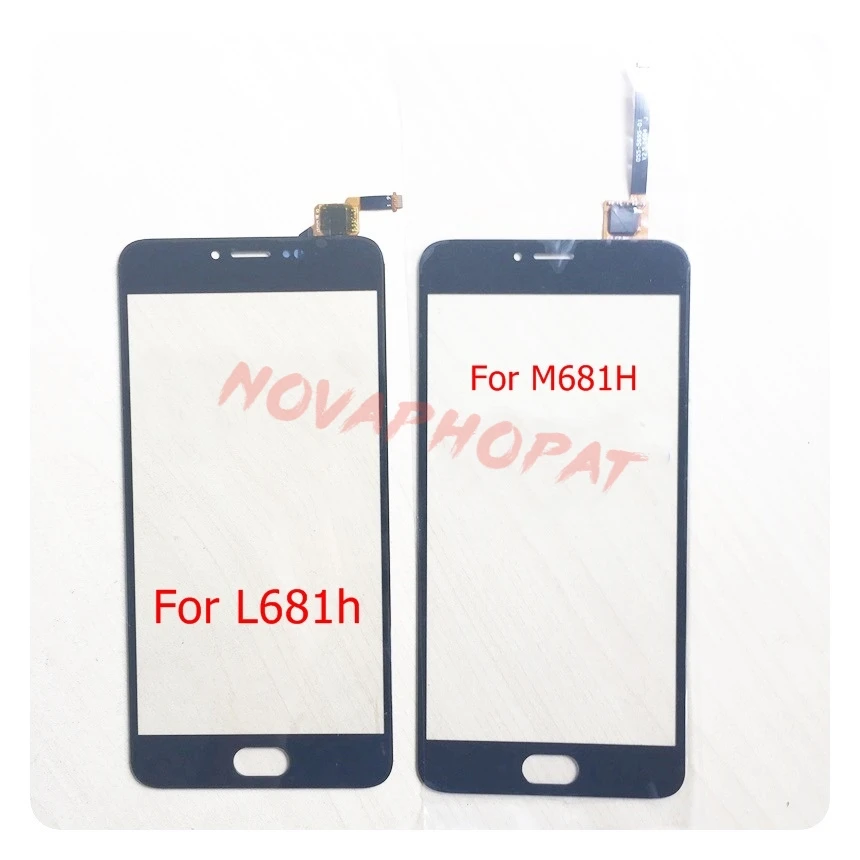 Novaphopat черный/белый датчик для Meizu M3 Note L681H / M3note M681H сенсорный экран дигитайзер