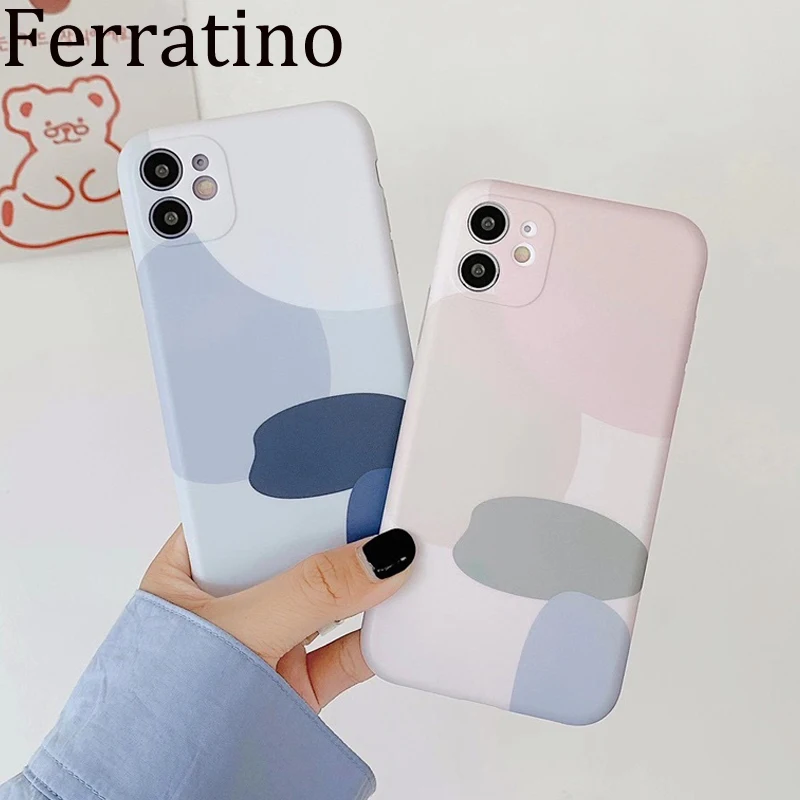 

Literary Oil Painting Combine Phone Case For iPhone 11 12 Pro XS MAX X XR SE 2020 7 8 Plus Soft Silicone Shockproof Cover Coque