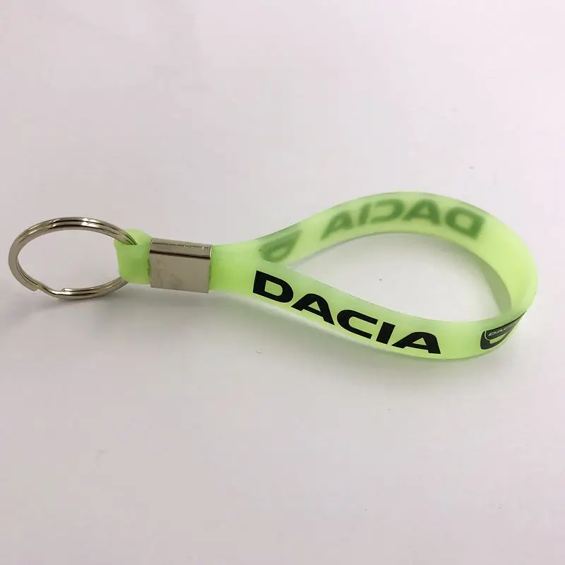 Светящийся автомобильный брелок для ключей значок чехол Dacia Duster Logan Sandero Lodgy