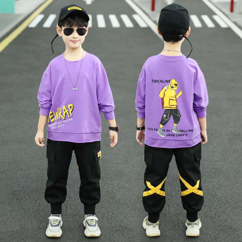 

Fashion Baby Clothes Unisex Autumn Cotton Outfit Vintage Baby Clothes Fall Designer Roupas Infantis Clothing for Kids AB50TZ