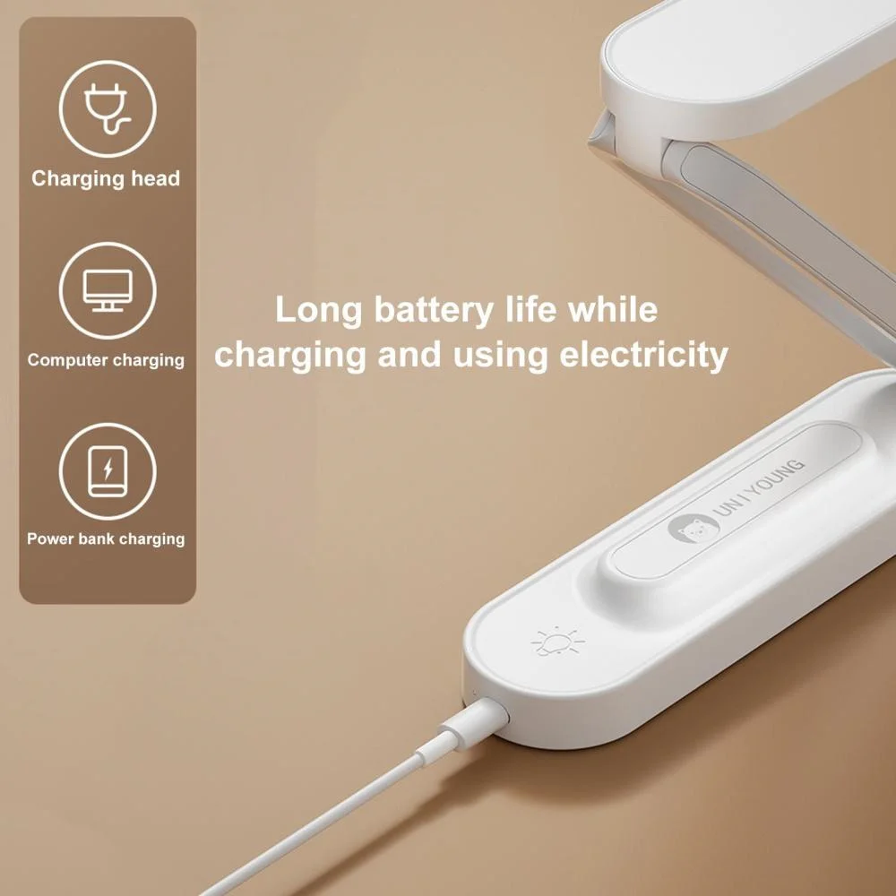 Светодиодная настольная лампа для чтения складной приглушаемый сенсорный