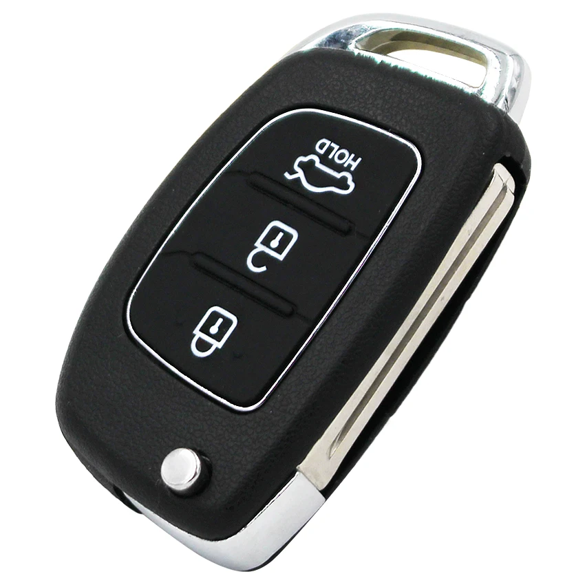 Дистанционный смарт ключ-брелок 3 кнопки Складной флип Брелок 434 МГц с чипом ID46