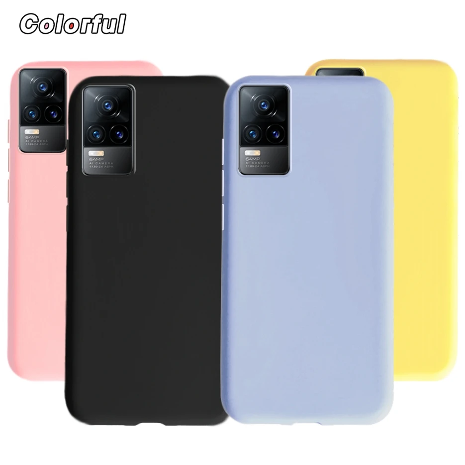 Мягкий силиконовый чехол для Vivo V21e милый модный ЧЕХОЛ ДЛЯ V 21e 2021 задняя крышка -