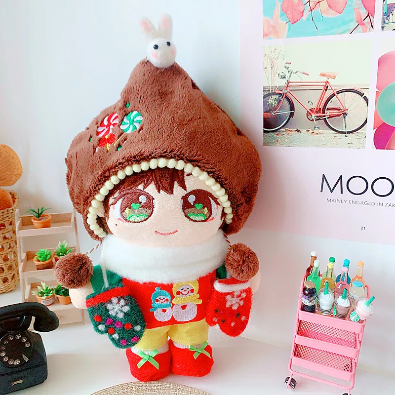 

Christmas Lollipop Set 20 Cm Idol Plush Doll Clothing Star Idol Plush Doll Dress Up Clothes