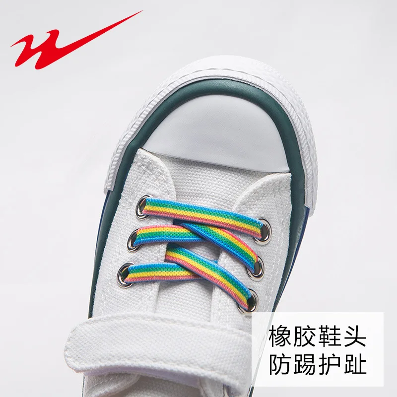 Детская обувь с двойной звездой парусиновая для мальчиков и девочек Спортивные