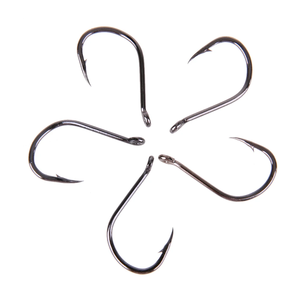 

Carbon Steel Thorns Narrow Bait Hooks Single Circle Fishhook Fly Fishing Jip Sharp Barbed Offset Place Avoid Children