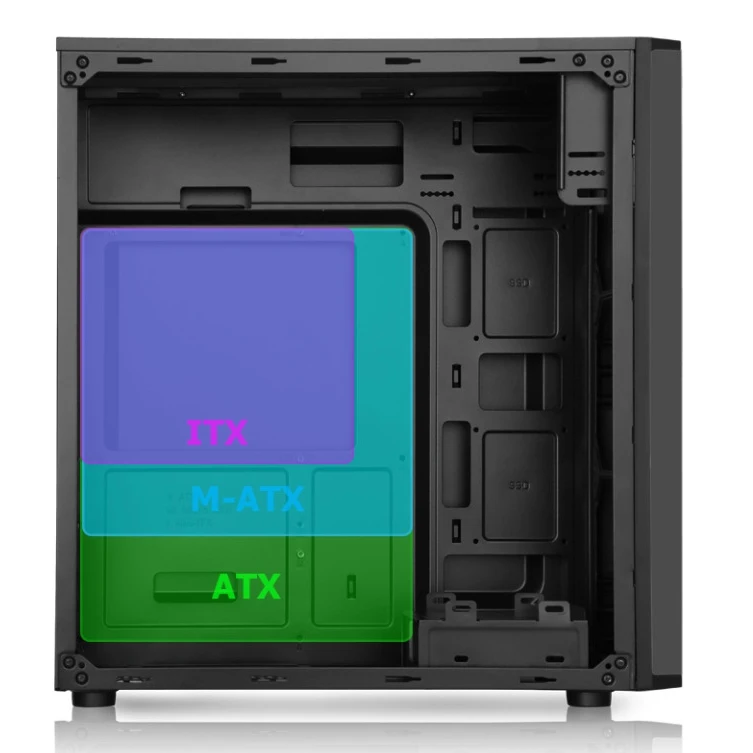 Компьютерный корпус e2e4 FC-01 ATX Midi-Tower USB 3.0 черный без БП (OT-FC-01-FB) | Компьютеры и офис