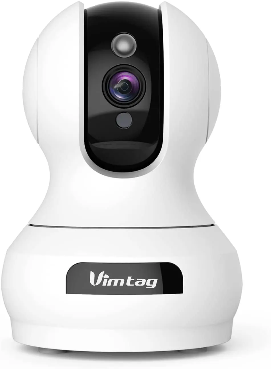 

Домашние животные, комнатная камера Vimtag 1080P с аудио и ночным видением, 360-градусный радионяня с обнаружением звука/движения, 360 г