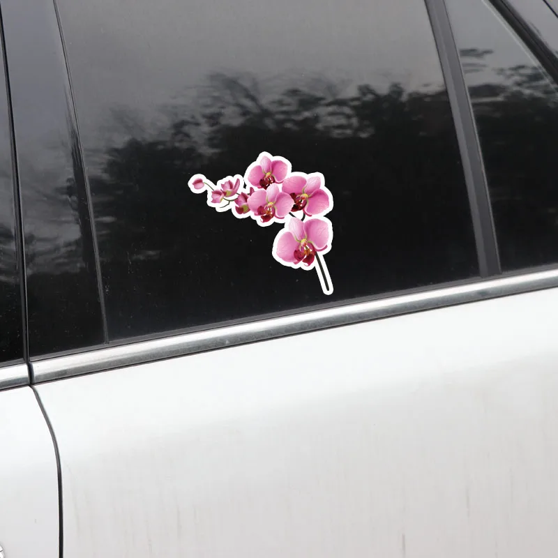 Volkrays Interesting Car Sticker Orchid Decor Accessories High Quality PVC Decal for Seat Leon Opel Astra H Land Rover 11cm*11cm |
