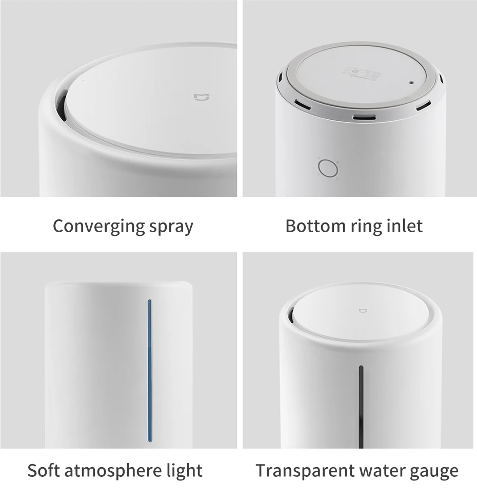 XIAOMI MIJIA увлажнитель умный UV-C очиститель воздуха для стерилизации управление приложением ароматерапия диффузор тумана 4,5 л резервуар для воды