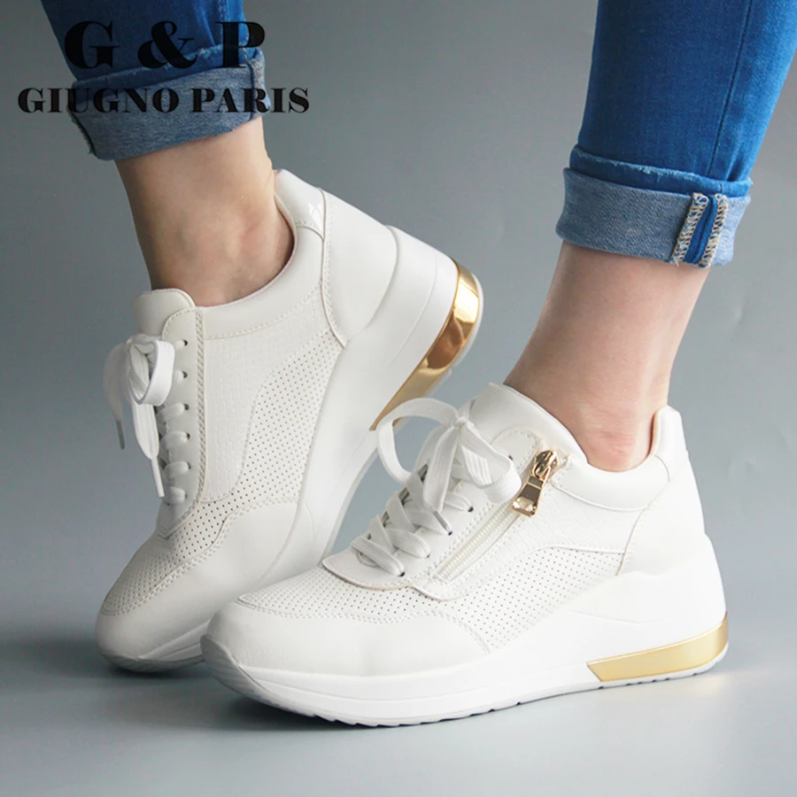 Кроссовки на платформе Женская обувь Повседневная высокого качества Легкие