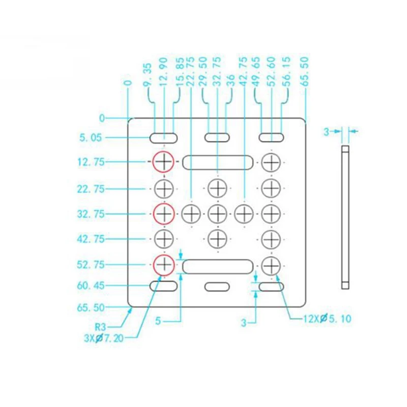 1 шт. V козловая пластина Набор Специальный роликовый шкив с белыми колесами 3D