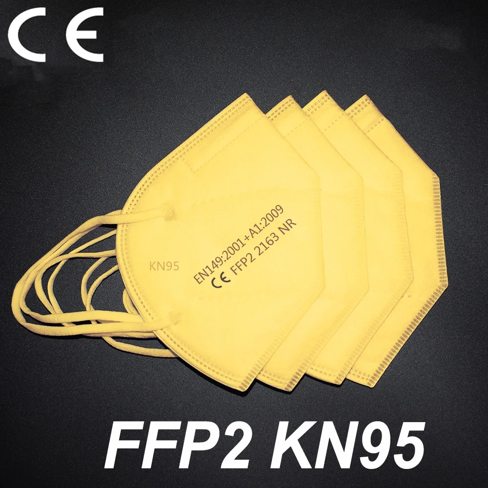 

100PCS KN95 FFP2 Reuseable KN95 Mask Safety Dust Respirator Mask Face Masks Mouth Dustproof Protective Mascarillas FPP2 Kn95Mask