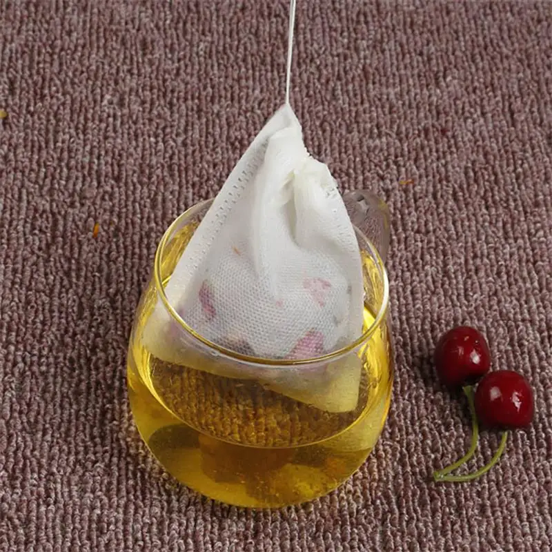 Чайные пакетики 5 шт. * 7 см Пустой чайный пакетик со шнурком запаянный фильтр