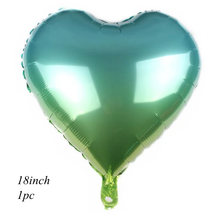 1PC blue heart 1 шт. 18/22 дюйма металлические звезды и сердце 4D диско градиент цвета шары для свадьбы и дня рождения вечерние детские Душ Декор реквизит для фотосессии принадлежности - Цвет: 1PC blue heart