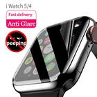 Антибликовый чехол для часов Apple Watch 6, 5 полос, чехол 42 мм, 38 мм, защита экрана 40 мм, 44 мм, для iWatch Series 6, 5, 1, 2, 34