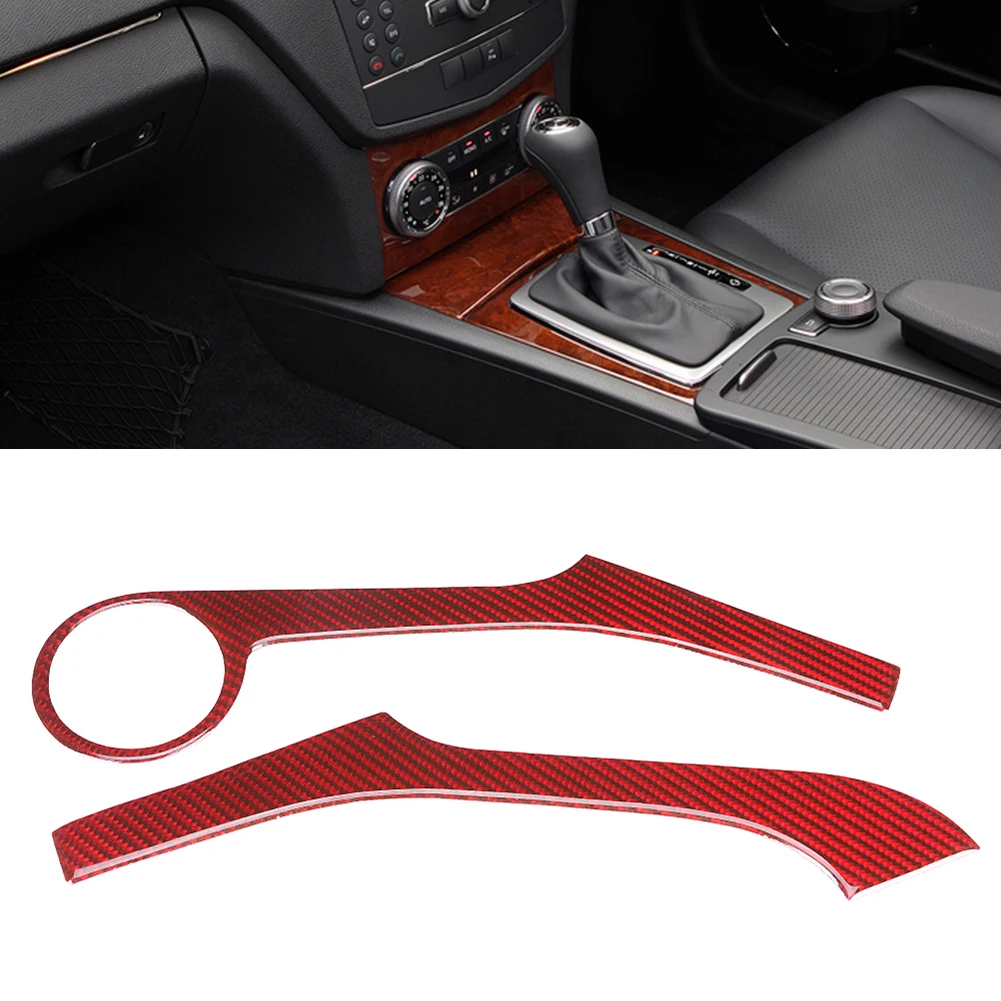 

2 шт., декоративная крышка из углеродного волокна для левого руля Mercedes Benz C Class W204 2007-2010