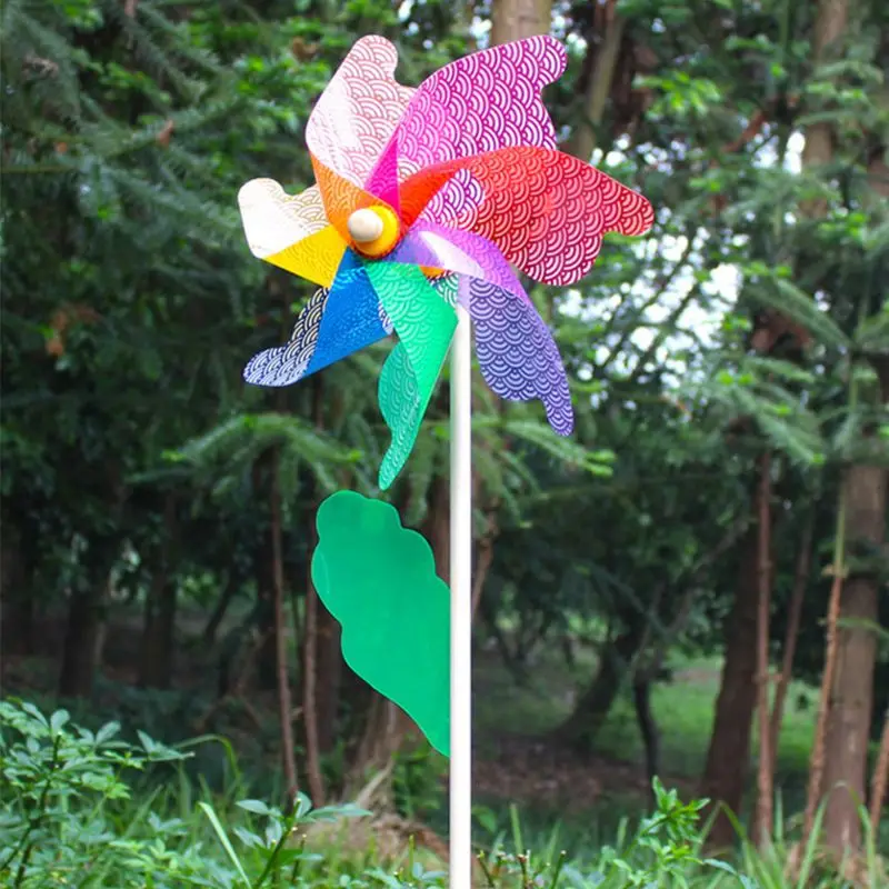 

32cm Colorful Windmill Wind Spinner Wheel Ornament Garden Yard Decoration Kids Toys Outdoor Decor Kids Toys Wonderful decoration