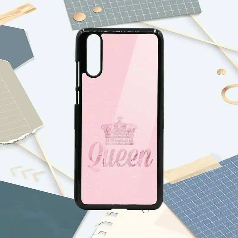 

Queen princess crown aesthetics Phone Case PC For Samsung galaxy S note 8 9 20 10 e lite2019 plus pro ultra