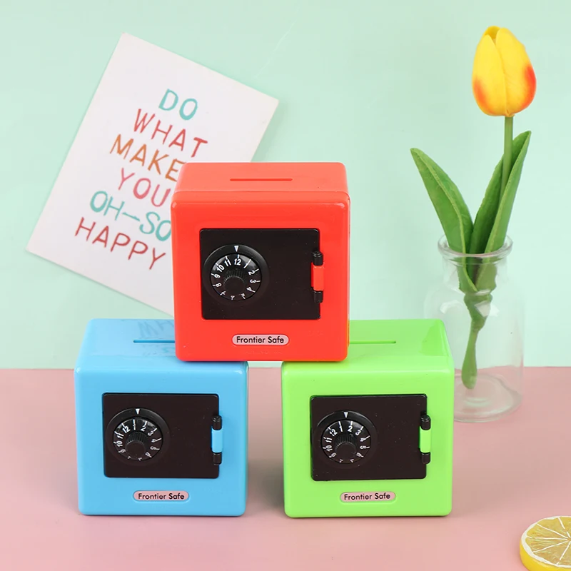 

1PC Mini Money Boxes Combination Lock Money Coin Saving Banknote Cash Piggy Deposit Safe Box Storage Case Gift Bank Code