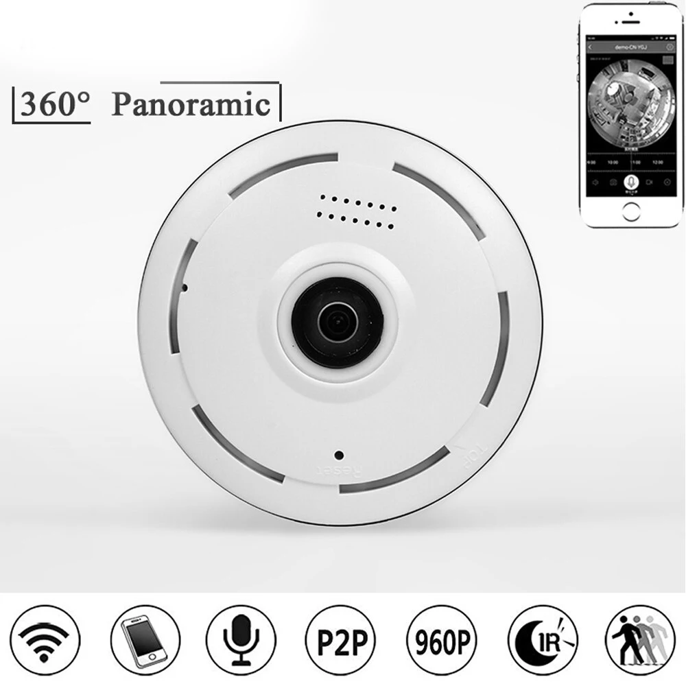Мини камера видеонаблюдения панорамная МП Wi Fi|Камеры видеонаблюдения| |