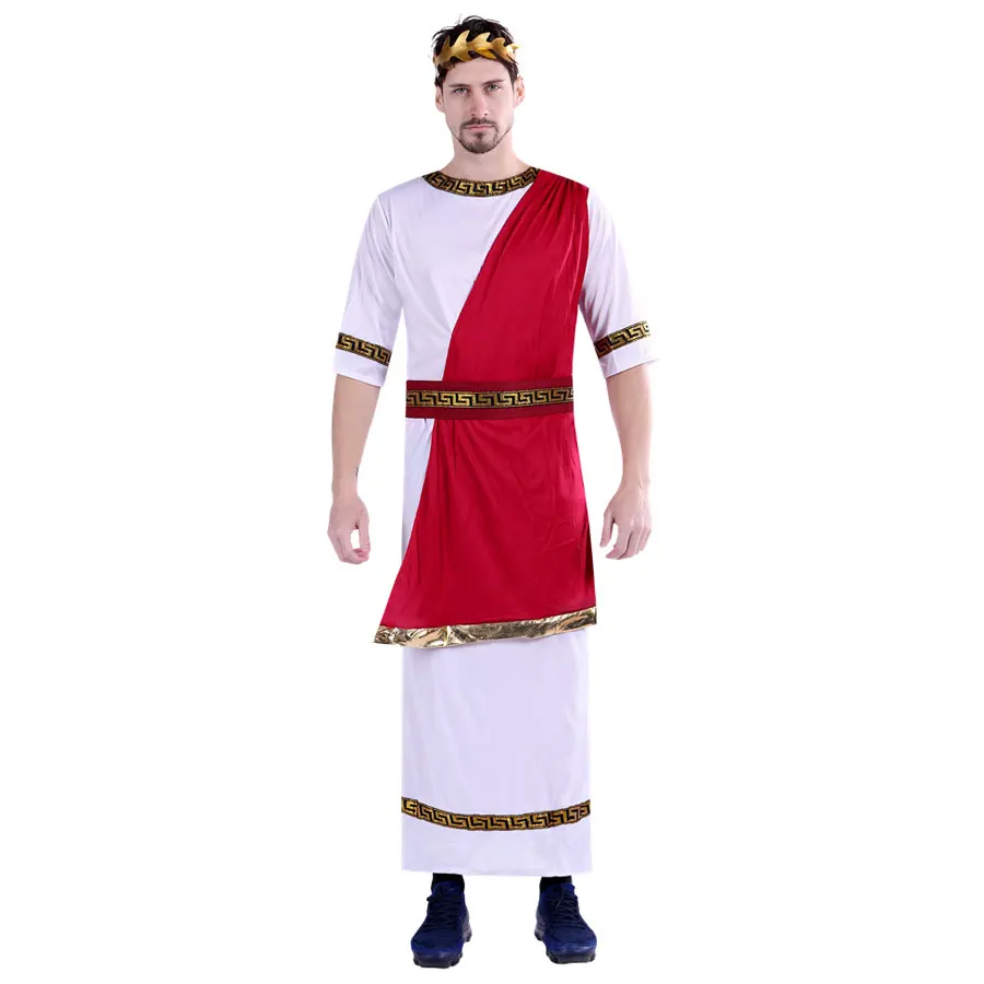 

Umorden Couple Greek God Goddess Athena Costume Cosplay Grecian Toga Set for Women Men Adult Halloween Costumes Fancy Dress