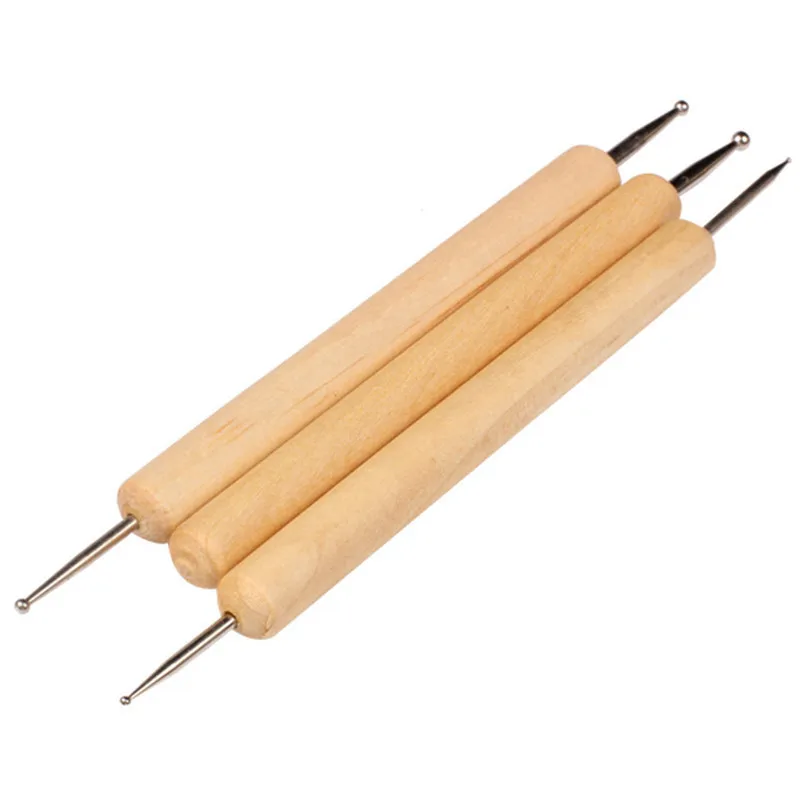 

Pottery Ceramic Tools 3pcs/set Ball Styluses Tool for Embossing Pattern Clay Sculpting Modeling Making Polymer Clay Tool Kit